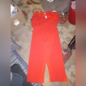 The Drop Flaming Red Jumpsuit